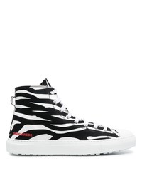 DSQUARED2 Zebra Print High Top Sneakers