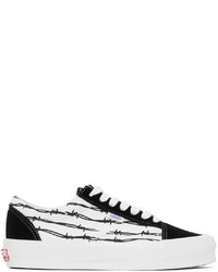 Vans Black White Vault Barbed Wire Old Skool Sneakers