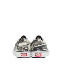 Vans Off White And Black Moma Edition Edvard Munch Sneakers