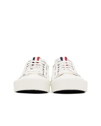 Moncler Off White Canvas Glissiere Sneakers