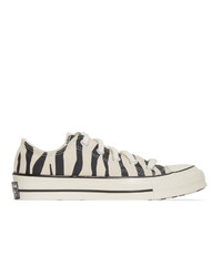 Converse Off White Zebra Chuck 70 Low Sneakers
