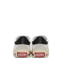 Golden Goose White Canvas Black Star Sneakers
