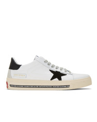 Golden Goose White Canvas Black Star Sneakers