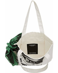 Calvin Klein 205w39nyc Graphic Canvas Tote Bag