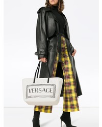 Versace Logo Print Tote Bag