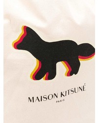 MAISON KITSUNE Maison Kitsun Fox Logo Tote Bag