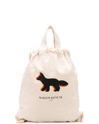 MAISON KITSUNE Maison Kitsun Fox Logo Tote Bag