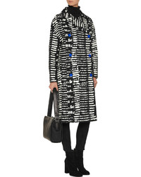 Proenza Schouler Double Breasted Printed Cotton Blend Coat