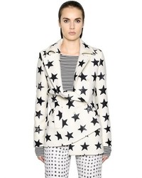 Max Mara Star Printed Wool Angora Coat