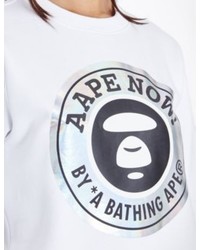 Aape Circle Logo Print Jersey Sweatshirt