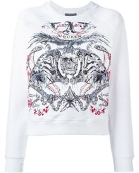 Alexander McQueen Tiger And Skull Embroidered Sweatshirt