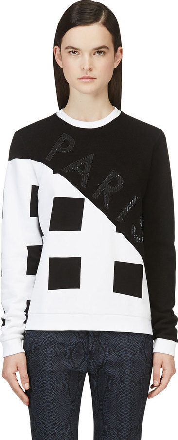 black and white kenzo sweatshirt