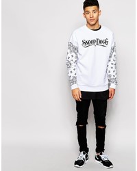 Asos Brand Oversized Sweatshirt With Snoop Dogg Print