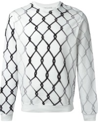 Carven Wire Fence Print Sweatshirt