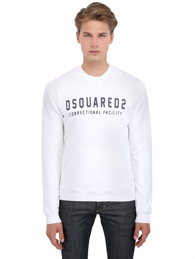 dsquared white sweatshirt