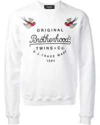 DSQUARED2 Brotherhood Sweatshirt, $525 | farfetch.com | Lookastic