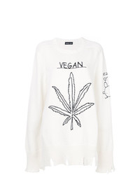Riccardo Comi Embroidered Distressed Jumper