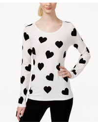 INC International Concepts Heart Print Pullover Top Only At Macys