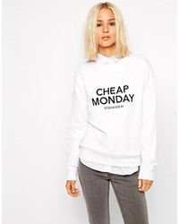 Cheap Monday Logo Sweatshirt White