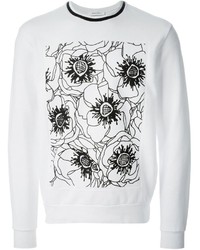 Mauro Grifoni Flower Print Panel Sweatshirt