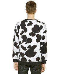 Moschino Oversized Cow Printed Cotton Sweatshirt