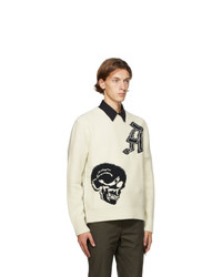 Alexander McQueen Off White Gothic Skull Sweater