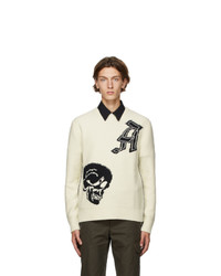 Alexander McQueen Off White Gothic Skull Sweater
