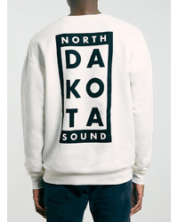 Dakota Off White North Front And Back Print Sweatshirt