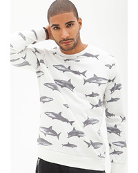 Forever 21 Shark Print Sweatshirt