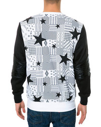 Square Zero Crewneck Pullover With Navajo Star Print