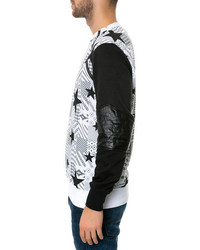 Square Zero Crewneck Pullover With Navajo Star Print