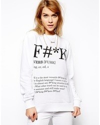 Criminal Damage Sweatshirt With Verb Print