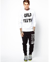 Systvm Sweatshirt With Gold Teeth Print