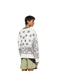 Rhude White Bandana Lounge Sweater
