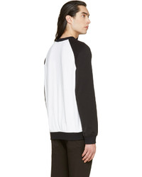 Balmain White Raglan Sweatshirt