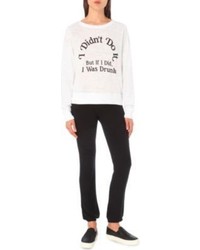 Wildfox Couture Wildfox Wasnt Me Cotton Jersey Sweatshirt