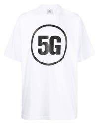 Vetements 5g Print Drop Shoulder T Shirt