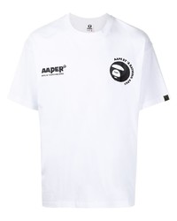 AAPE BY A BATHING APE Aape By A Bathing Ape Graphic Print Cotton T Shirt