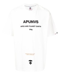 AAPE BY A BATHING APE Aape By A Bathing Ape Slogan Print T Shirt