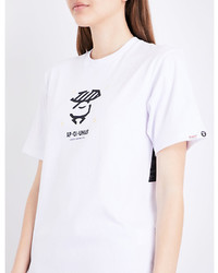 Aape Logo Cotton Jersey T Shirt