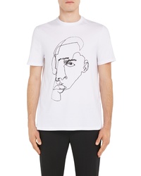 Neil Barrett Abstract Face Graphic T Shirt