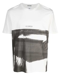 C.P. Company Abstract Print Crew Neck T Shirt