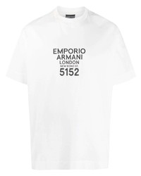 Emporio Armani Address Print T Shirt