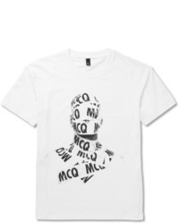 McQ Alexander Ueen Oversized Printed Cotton Jersey T Shirt