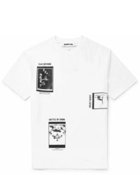 McQ Alexander Ueen Printed Cotton Jersey T Shirt