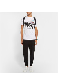 McQ Alexander Ueen Slim Fit Printed Cotton T Shirt