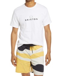 Brixton Alpha Thread Logo Cotton T Shirt