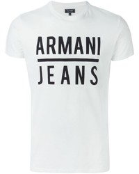 Armani Jeans Logo Print T Shirt