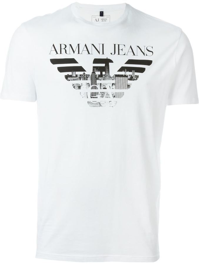 armani jeans white t shirt