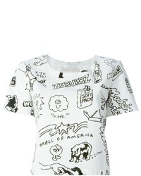 Ashley Williams Cropped Printed T Shirt